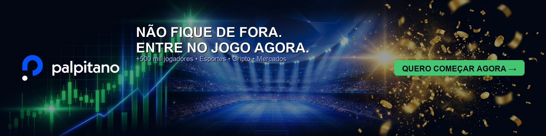 Palpitano — Esportes, Cripto e Mercados
